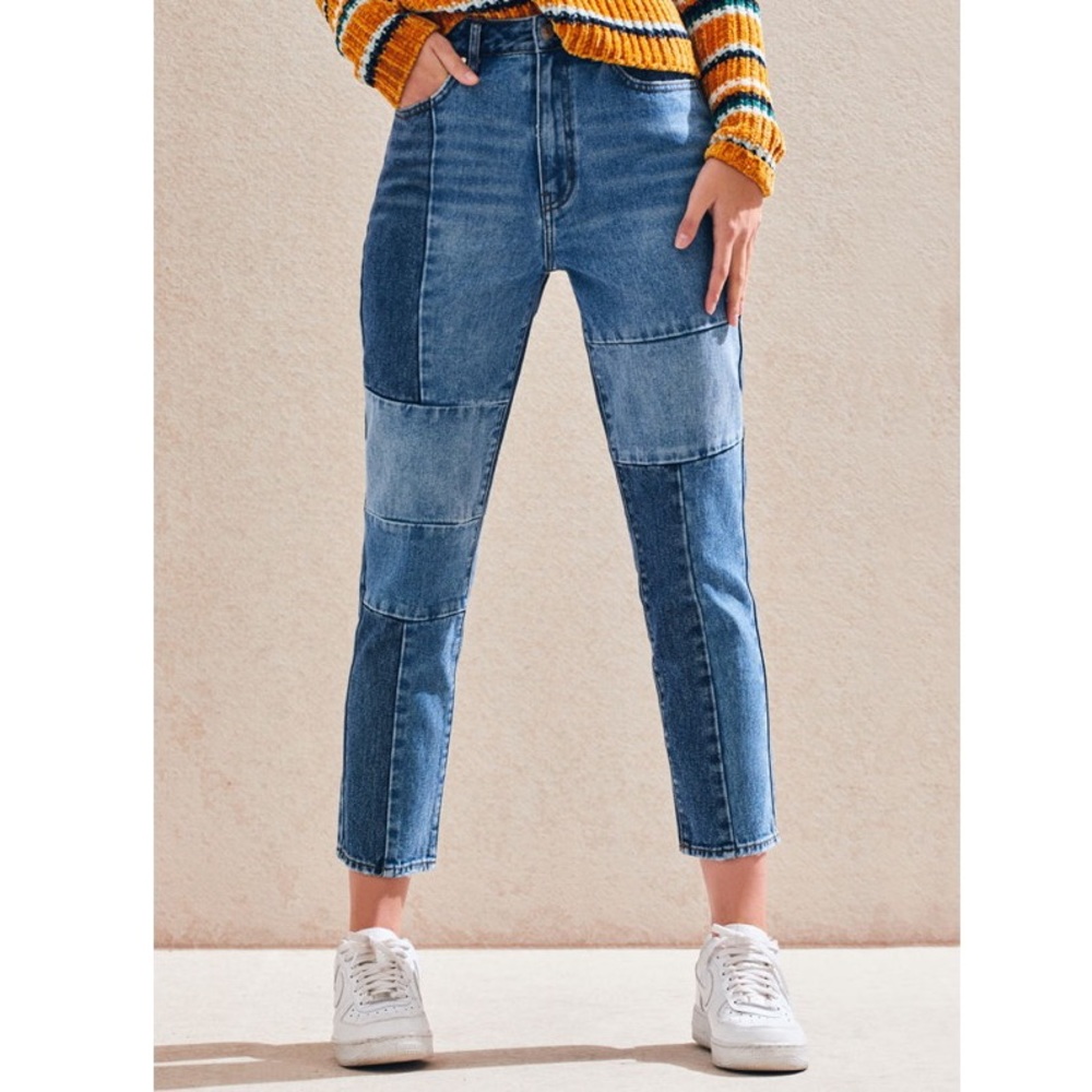 PacSun Patch Blue Mom Jeans